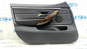 Ornamente ușă față stânga BMW 4 F36 15-20 Gran Coupe, cu iluminare din spate, piele neagră