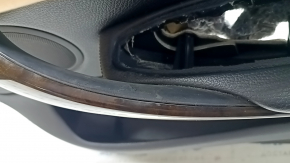 Ornamente ușă față dreapta BMW 4 F32/33-20 14-20 cabriolet, Coupe, piele maro, inserții din lemn, bandaj gri, părți laterale