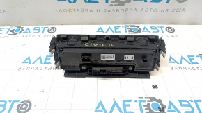 Управление климат-контролем Honda Civic X FC 16-19 auto, структура