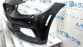 Бампер передний голый BMW 4 F32/33/36 14-20 под парктроники и омыватели фар, без PMA, M Pack, графит, царапины, прижат, сломаны крепления