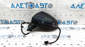 Зеркало боковое левое в сборе Audi A5 F5 18-25 5D 15 пинов, графит, подогрев, поворотник, автозатемнение, BSM, автоскладывание
