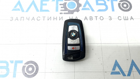 Ключ smart BMW 4 F32/33/36 14-20 4 кнопки, синяя вставка, тычки, потерт