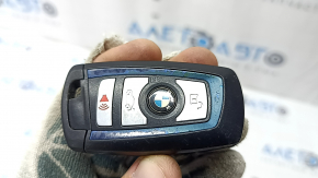 Ключ smart BMW 4 F32/33/36 14-20 4 кнопки, синяя вставка, тычки, потерт