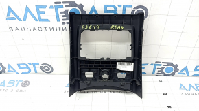 Decorație consola centrală spate BMW 4 F32/33/36 14-20 neagră pentru încălzire rândul din spate