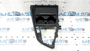 Накладка центральной консоли с подстаканниками BMW 4 F32/33/36 16-20 с ковриком, царапины, полез хром