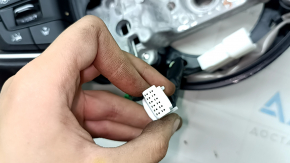 Руль в сборе Subaru Forester 19-24 SK кожа черный, с накладками, с кнопками, царапины