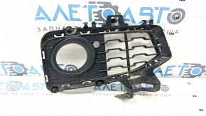 Решетка переднего бампера правая BMW 4 F32/33/36 14-20 под ПТФ, M Pack, структура