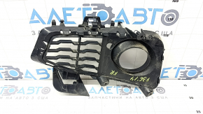 Решетка переднего бампера правая BMW 4 F32/33/36 14-20 под ПТФ, M Pack, структура