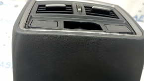 Накладка центральной консоли задняя Subaru Forester 19-24 SK черная, с дефлектором, царапины