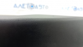 Ornamente ușă spate stânga Subaru Forester 19-24 SK negru cu inserții gri din piele + stofă, cotiera din piele gri, ornament negru mat, zgârieturi, urme de zgârieturi