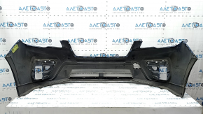 Бампер передний голый Subaru Forester 19-21 SK синий, царапины, вмятина