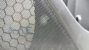 Ornamente ușă față dreapta Subaru Forester 19-24 SK negre cu inserții gri din stofă + piele, cotiera din piele gri, zgârieturi, pentru curățare