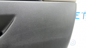 Ornamente ușă față dreapta Subaru Forester 19-24 SK negre cu inserții gri din stofă + piele, cotiera din piele gri, zgârieturi, pentru curățare