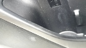 Ornamente ușă față dreapta Subaru Forester 19-24 SK negre cu inserții gri din stofă + piele, cotiera din piele gri, zgârieturi, pentru curățare
