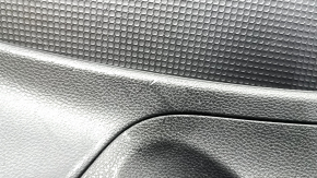 Ornamente ușă față dreapta Subaru Forester 19-24 SK negre cu inserții gri din stofă + piele, cotiera din piele gri, zgârieturi, pentru curățare