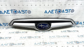 Решетка радиатора grill Subaru Forester 19-21 SK верхняя хром, песок