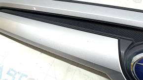 Решетка радиатора grill Subaru Forester 19-21 SK верхняя хром, песок