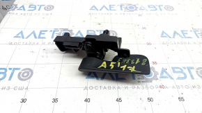 Ручка открывания капота салонная Audi A5 F5 18-25 темно-серая, с кронштейном, царапины