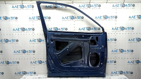 Дверь голая передняя левая Subaru Forester 19-24 SK синий SAZ, примята, разошлась по шву