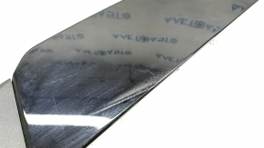Ornamente laterale ușă față dreapta Audi A5 F5 17-24 negru lucios, zgârieturi