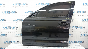 Дверь в сборе передняя левая Audi A6 C7 12-18 триплекс, keyless, графит LX7U, вмятина, царапины на молдинге