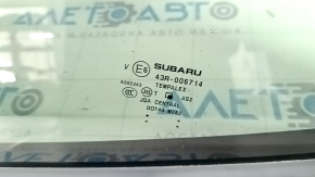 Форточка глухое стекло задняя левая Subaru Forester 19-24 SK царапины на молдинге