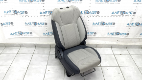Scaun pasager Subaru Forester 19-21 SK fără airbag, mecanic, negru cu gri, combinație stofă, încălzit, pentru curățare chimică
