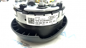 Подушка безопасности airbag в руль водительская Audi A6 C7 12-18 черная sport, царапины