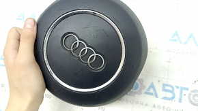 Подушка безопасности airbag в руль водительская Audi A6 C7 12-18 черная sport, царапины