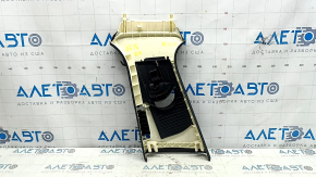Ornament stâlp central dreapta sus pentru Audi A6 C7 12-18 sub deflector, negru