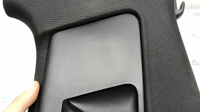 Ornament stâlp central dreapta sus pentru Audi A6 C7 12-18 sub deflector, negru