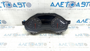 Щиток приборов Audi A6 C7 16-18 рест, под проекцию, без ночного видения, 79к, царапины, воздух по кромке