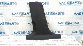 Ornament stâlp central stânga jos Audi A6 C7 12-18 negru, zgârieturi