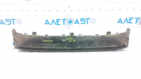 Накладка переднего бампера Audi A6 C7 16-18 рест, черная, царапины