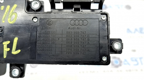 Управление водительским сиденьем Audi A6 C7 12-18 черное с хром, с кнопками