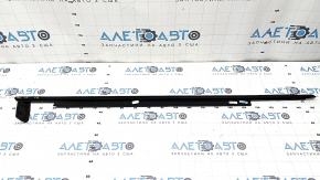 Ornamente ușă-geam central față dreapta Audi A6 C7 12-18 negru lucios, zgârieturi