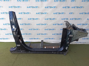 Четверть передняя правая Toyota Camry v70 18-24 отпилена, синяя. не стандарт, с центральной стойкой, тычки