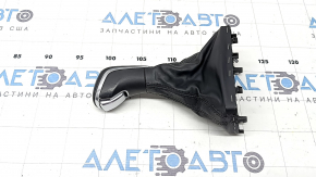 Ручка КПП Audi A6 C7 16-18 рест кожа черная, царапины, потерта