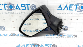 Oglindă laterală stângă completă Ford Ecosport 18-22 7 pini, neagră, semnalizator, BSM, bază ruptă
