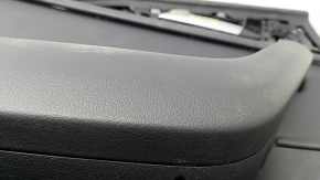 Ornamente ușă spate stânga Audi A6 C7 12-18 piele neagră, inserție și cotiera piele neagră, cu mâner, BOSE, lovitură, zgârietură