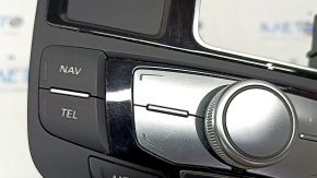 Панель управления MMI Audi A6 C7 16-18 рест, сколы, царапины