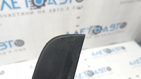 Ornamente prag ușă față dreapta Audi A6 C7 12-18 negru, cu crom, cu iluminare din spate, coroziune, zgârieturi