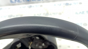 Volan Audi A6 C7 12-18 piele neagră sub padele, fără butoane și padele, uzat