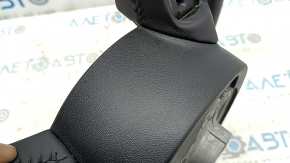 Volan Audi A6 C7 12-18 piele neagră sub padele, fără butoane și padele, uzat