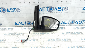 Зеркало боковое правое в сборе Ford C-max MK2 13-18 9 пинов, поворотник, с подсветкой, подогрев, белое