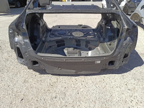 Задняя панель Audi A6 C7 12-18 2 части, графит, на кузове