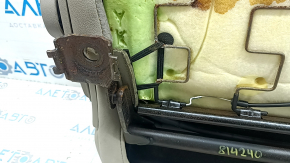 Подушка заднего ряда сидений 2 ряд левая Ford C-max MK2 13-18 кожа бежевая, контакт с водой, примята, под чистку