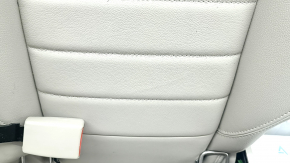 Спинка заднего ряда сидений 2 ряд левая Ford C-max MK2 13-18 кожа бежевая, с ремнем безопасности, царапины на пластике, под чистку