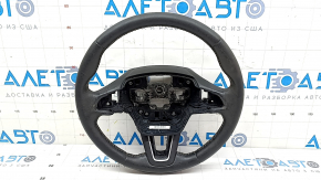 Volan fără accesorii Ford Ecosport 18-20, piele, negru, fără butoane, zgârieturi, necesită curățare