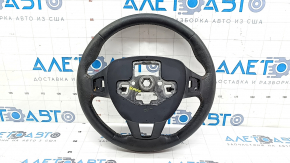 Руль голый Ford Ecosport 18-20 кожа, черная, без кнопок, царапины, под чистку, вздулось покрытие накладки